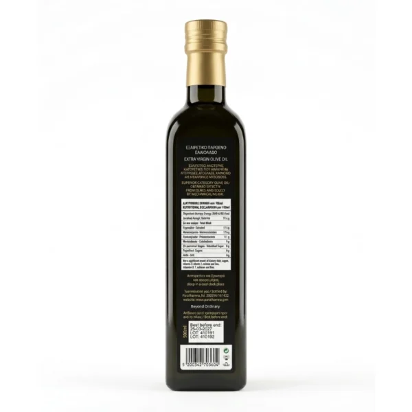 parathamna-extra-virgin-olive-oil-500-back Εξαιρετικό Παρθένο Ελαιόλαδο 500ml | Parathamna